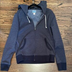 J. Crew Navy Blue Zip-Up Hoodie